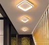 Svart Vit Enkel LED takljus för vardagsrum Sovrum Korridor Kök Modern Hem Inomhusbelysning Lampa Fixtures