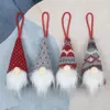 Weihnachtsmann, gesichtsloser Zwerg, Weihnachtsbaum, hängende Ornamente, Heim-Party-Dekoration 4961