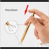 Microblading 4 Prongs Bead Holder Pick Up Tool Jewelry Bead Grasping Tool Golden Alloy High Precision Body Tattoo Piercing Tool 0558 N Rcp0K