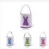 Panier de Pâques toile paniers de lapin de Pâques lapin oreilles seaux lapin queue seau derniers oeufs de Pâques chasse sac enfants sacs à main 196 Z2