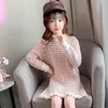 Dziewczyna Dresses Girl Dress Kids Baby Sweter 2021 Polar Zagęścić Ciepłe Zima Jesień Księżniczka Ubrania Outwear Party Cotton Children Odzież