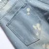 Zgrane proste umyte dżinsy Młodzieżowe nostalgiczne spodnie mężczyzn 255Y