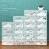 Plastic Transparent Shoe Rack Foldable Stackable Storage Drawers Display Superimposed Combination Shoes Containers Cabinet Boxes ZC671