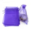 100pcs Light Purple Orgple Mourtiza Home Pouch Facs for Wedding Favors ، Beads ، Jewelry 7x9cm. 9x11cm .etc.