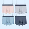 Sous-vêtements pour hommes sous-vêtements doux pour la peau résistant à l'usure Spandex culotte transparente Ultra-mince sans couture pour mari