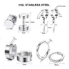 Dangle & Chandelier 20 Pcs Stainless Steel Huggie Hinged Hoop Earrings Kpop Korean Kit For Women Men Fashion Jewerly M0XF