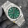 V7 Updated Version 41mm Gents Watches Green Texture Dial 4130 Whole Automatic Mens Watch Stainless Steel Bracelet Hello_Watch