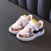 Çocuk Rahat Sneakers Bahar Ve Sonbahar Yeni Kızlar Moda Spor Ayakkabı Erkek ve Kız Rahat Gri Turuncu Düz Ayakkabı G1025