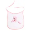 Impermeable 0-3Y Niños Bebés Bebés Babero DIY Sublimación en blanco Pañuelo blanco Transferencia térmica Impresión de calor Baberos Saliva Toallas Bufanda Newborn Burp G73VFLQ