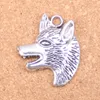 29 pièces Antique argent Bronze plaqué loup chien lévrier pendentif à breloques collier à faire soi-même Bracelet Bracelet résultats 35*30mm