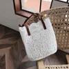 Evening Bags Lace Bag Women's Single Shoulder Portable All-match Fashion Super Fire Student Fairy Tote Light Retro Simple StitchingAA