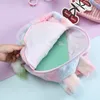 Children Cute Cartoon Backpack Girl Plush Unicorn Backpacks Fur Childrens Schoolbag Kids Gift Book Bag 0129