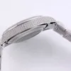 Relógio dos homens de diamante completo 40.6mm relógios mecânicos automáticos Diamantes Bezel impermeável Sapphire Relógios de pulso DiamondStudded Steel Bracelet à venda