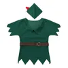 New Arrival Kids Boys Peter Pan Costumes Tshirt with Hat Belt Halloween Cosplay Party Boy for Fancy Carnival Role Play Clothing G87877353