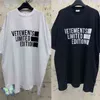 Yüksek Sokak Vetements T Gömlek Sınırlı Sayıda Grafik Baskı Vetements T-shirt VTM Yaka Tag AA220302