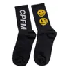 Sport, Casual CPFM Music Festival Smiling Face Washing Green Spring and Summer Thin Medium Tube mångsidig sport kan samma strumpor