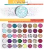 Professionell 40 färger Metallic Glitter Sequins Eyeshadow Palette Cakaila Cement Eye Shadow Plate Kvinnor Korea Makeup Comestics 10st / Lot DHL