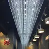 Plafonniers El Engineering Lampe en cristal rectangulaire Hall Hall Salon Villa Allée Banquet Lampes personnalisées LED