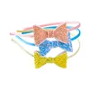 Bow Knot Beachbels Colorful Children Girls Glitter Baby Hair Band Mashion Jewelry