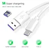 5A Super Fast Type C USB -kablar Datasynkronisering Snabb laddare Kabelkabel för iPhone 15 Samsung Huawei Izeso