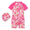 Maillot de bain une pièce pour filles de 2 à 8 ans, vêtements pour tout-petits, Style Floral, Style Surf, vêtements de bain pour enfants, 2021