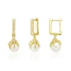 Dragon Claw Pearl Earrings MENS MENS Womens Gold Dingle örhängen Fashion Hip Hop Jewelry3678884
