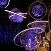 New Arrival Shine LED Flash Star Ball Wedding Showcase Decoration Space Planet Hanging Ornament Chandelier