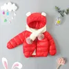 Chaqueta de invierno para bebés y niños, abrigo acolchado de algodón cálido para niños, ropa de estilo bonito para niños, chaquetas de otoño para niñas de 1 a 5 años H0909