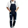 Richkeda Store Bib Комбинезон для мужчин Подвеска Брюки Мужские джинсы Jeans Ampsuits High Street Проблемная Осенняя мода Размер S-3XL 210723