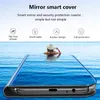 Smart Mirror Flip Case för Samsung Galaxy A51 A71 A50 A10 A40 S20 S10 S8 S9 Not10 9 8 Plus M31 M51 A30 A21 A81 Telefonlock