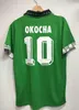Okocha 나이지리아 레트로 1994 홈 어웨이 축구 유니폼 Kanu Finidi Nwogu Futbol Kit 빈티지 축구 저지 클래식 셔츠 1996 1998