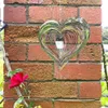 3D Stereo Rotary Beating Heart Sun Catcher Stainless Steel Hearts Wind Chime Window Hanging Flowing Light Effect Decoration Garden Porch Balcony Pendants G77MFZ0