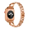 Apple Watch Band Seriesの女の子/女性ファッションダイヤモンドストラップUltra 8/7/6/5 Steel X Pattern Bracelet for IWatch 49mm 45mm 41mm 40mm 44mm 38/42mm