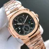 40mm men luxury watches Limited edition 316L steel Automatic movement watch high HD display 5711 mens wristwatch161D