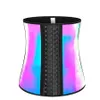 Taille au latex laser Abdomen Tummy Shapewears pour femmes beauté amincissant Body Shaper 9 Steelbones Salle de gym Sauna Sweat Ceintures