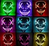 Rave Toy Halloween Mask LED Light Up Party Masks The Purge Election Year Great Funny Festival Cosplay Costume Supplies Glow In Dark