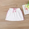 Girls Rainbow Balloon Tops + юбки наряды лето 2020 лет детская бутика одежда 1-4T маленькие девочки повседневный 2 шт набор милый