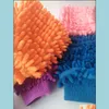 Hushållsverktyg Husekee Organisation Home Gardencar Hand Soft Cleaning Handduk Microfiber Chenille Washing Gloves Coral Fleece Anthozoan SP