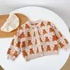 cute baby girl cartoon knitting Romper Autumn 2021 infant knit long sleeve jumpsuit fashion newborn animal cardigan casual fashion kids outwear S1533