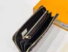محفظة طويلة مصمم عملة محفظة المرأة حامل بطاقة البقر جلدية عالية الجودة محافظ Zippy lockme المحافظ ليوبارد طباعة