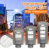 20W 40W 60W LED Solar PIR Motion Activated Czujnik Wall Street Light Outdoor Lampa
