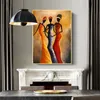 Canvas Print African Woman Portrait Oil Målning Skandinaviska affischer och tryck Canvas Väggkonst Bilder för vardagsrumsdekor9367975