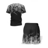 Dress Men Sets Lato 2021 Nowe Casual T-Shirts + Spodenki Sport Suit Streetwear Odzież Jogging Men 2 Piece Set Track Garnitury X0610