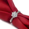 Bridal Engagement Wedding Rings Moissanite Diamond Ring Kvinnor Mode Jewery Gift Will och Sandy