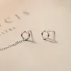 WANTME Ohrstecker aus echtem 925er-Sterlingsilber, schicke Welle, einfache runde kleine Ohrstecker für modische Frauen, Teenager, Mädchen, Party-Schmuck 21051826311