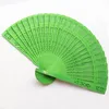 12pcs Wood Fans Multicolor Showgirl Dance Fan Event Sunflower Pattern Bridal Personalized Sandalwood Folding Hand Wedding Favours Dancing Prop Party Supplies