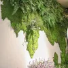Dekoratif Çiçekler Çelenkler 100 * 100 cm Yapay Moss Sahte Yeşil Bitkiler Faux Çim Mağaza Veranda Dekorasyon Bahçe Duvar Oturma Odası Ev F