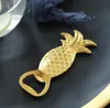 100pcs/lot Gold Tropical Pineapple Bottle Opener Beach Bridal Wedding Favors Souvenir Gifts Event Party Supplies