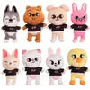 20cm Skzoo Plush Toys Stray Kids Cartoon Stuffed Animal Plushies Doll Wolf Chan Leebit Fox.ny Jiniret Puppym Kids Fans Gift 210825