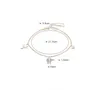 Miqiao trèfle trèfle à quatre feuilles bracelets pour femmes sur la chaîne de jambe de bijoux de la chaîne de jambe 925 argent sterling argent doré charme